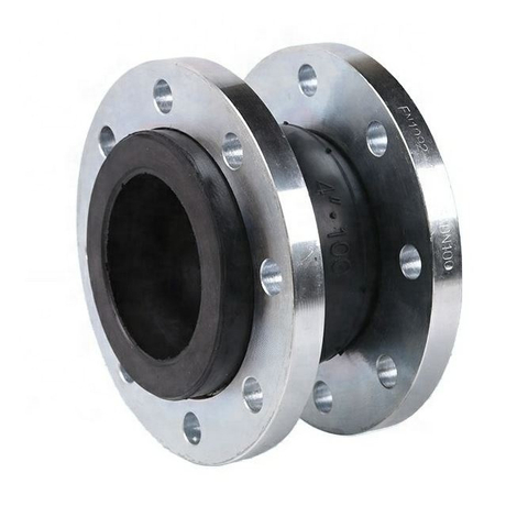 Junta flexível de expansão de fole de borracha de aço forjado flange para tubo