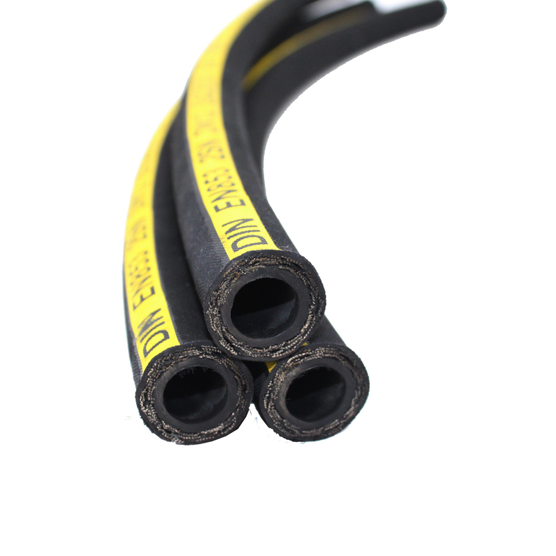3/4 de polegada SAE 100r2at / 2sn trança de fio de aço de alta pressão resistente a óleo mangueira hidráulica de piques de borracha para escavadeira