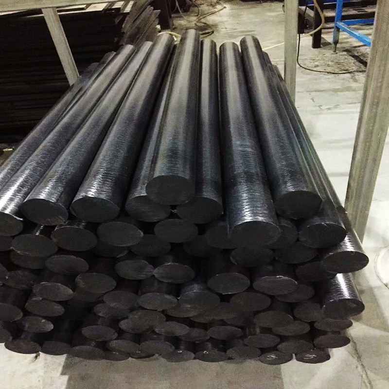 Haste redonda de nylon de plástico preto China Haste PA6 Haste PA66
