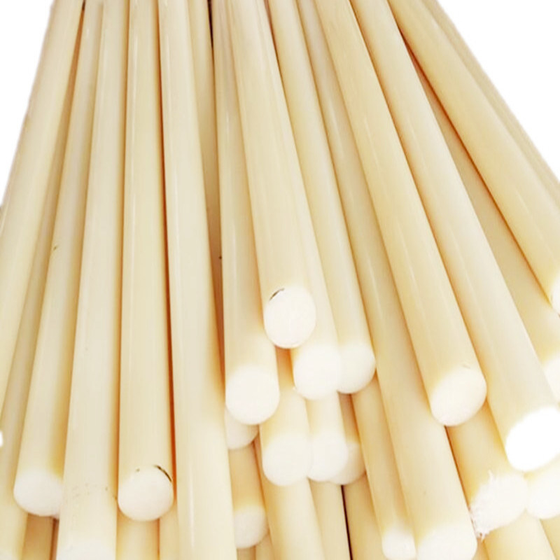 Haste redonda de nylon de plástico preto China Haste PA6 Haste PA66