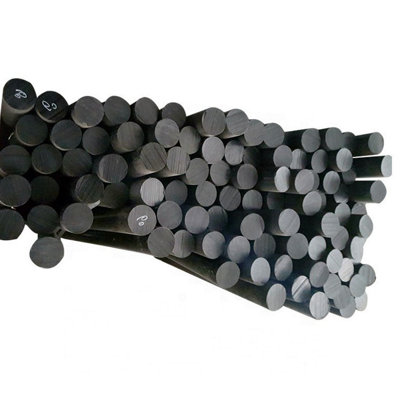 Barra de nylon personalizada de fábrica PA produtos plásticos bastões de nylon preto