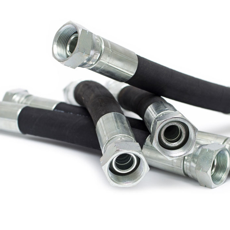 DIN En 853 856 R13 R14 R15 R16 R17 DIN Mangueira de borracha hidráulica industrial de alta pressão