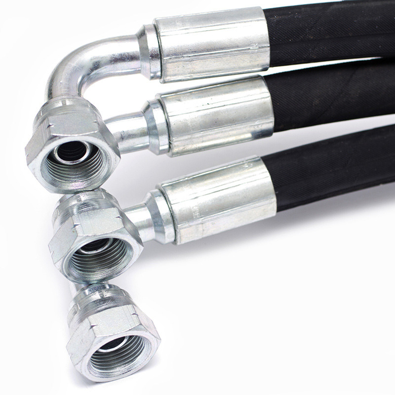 DIN En 853 856 R13 R14 R15 R16 R17 DIN Mangueira de borracha hidráulica industrial de alta pressão