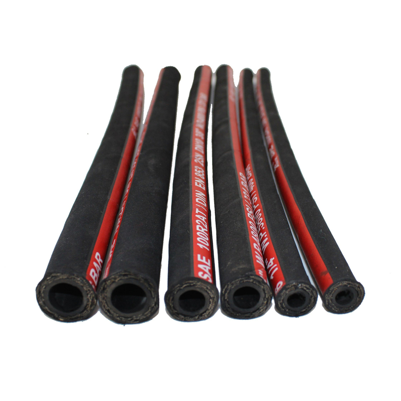 3/4 de polegada SAE 100r2at / 2sn trança de fio de aço de alta pressão resistente a óleo mangueira hidráulica de piques de borracha para escavadeira