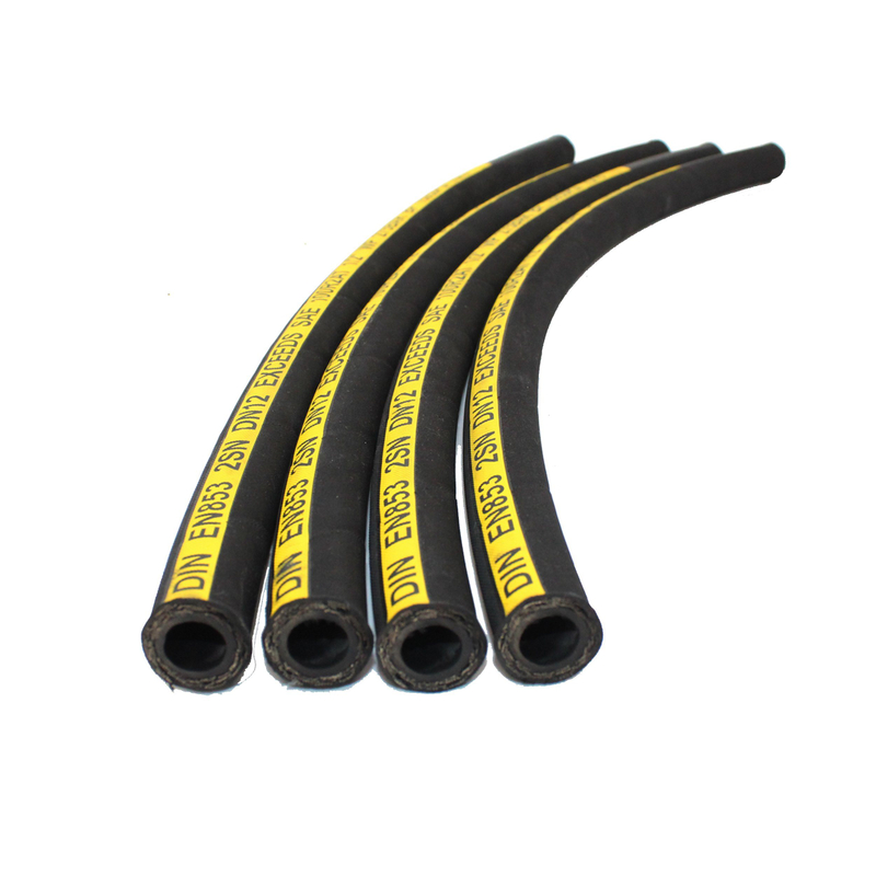 3/4 de polegada SAE 100r2at / 2sn trança de fio de aço de alta pressão resistente a óleo mangueira hidráulica de piques de borracha para escavadeira