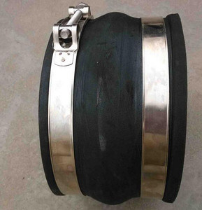 Junta flexível de expansão de fole de borracha de aço forjado flange para tubo