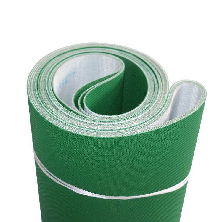 Preço barato 1mm-8mm PVC verde/PU/correias transportadoras de borracha