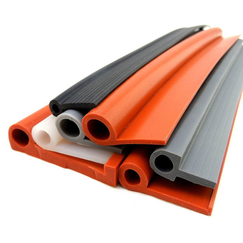 Borracha de silicone Tira de silicone com isolamento resistente ao calor Borracha de silicone para porta