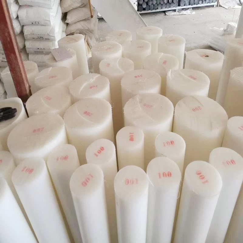 Desconto Haste redonda de nylon de plástico branco pa6 haste pa66