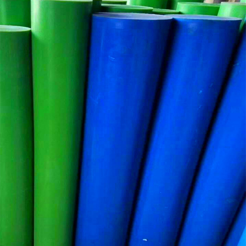 Desconto Haste de nylon azul, haste redonda de plástico de nylon pa6