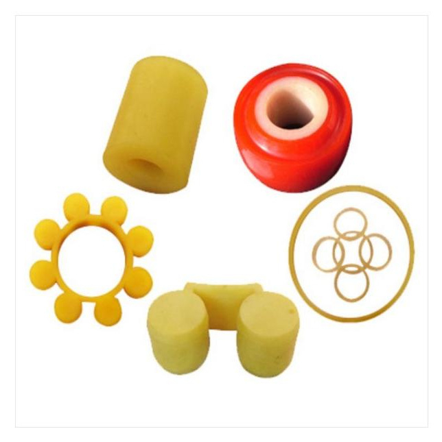Peças de PU com bucha de poliuretano resistente ao desgaste amarelo Shore 70A-90A da China