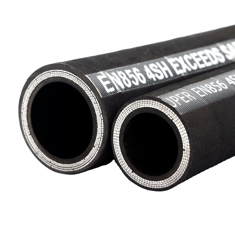 Mangueira hidráulica de alta pressão da China Mangueira de borracha trançada com fio de aço R1 R2 1sn 2sn