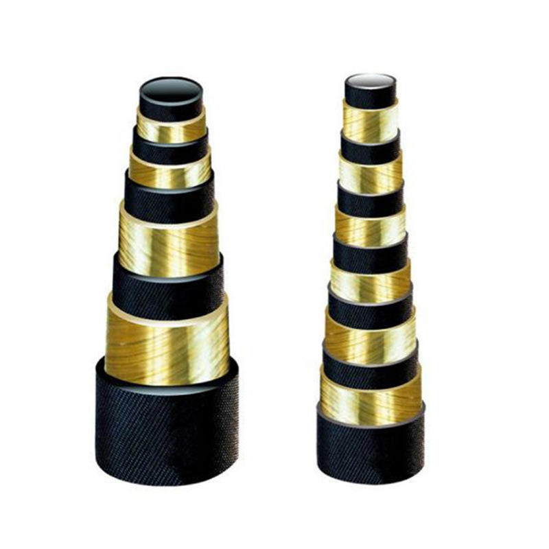 Venda por atacado DIN En 853 856 Mangueira de borracha hidráulica industrial de alta pressão