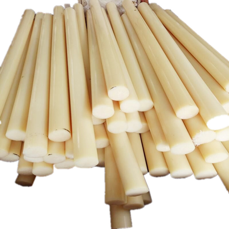 Haste redonda de nylon de plástico preto China Haste PA6 Haste PA66